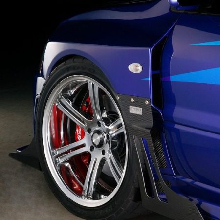 Do Luck Carbon Front Fender Canards for 2001-06 Mitsubishi Evo VII/VIII/IX [CT9A]