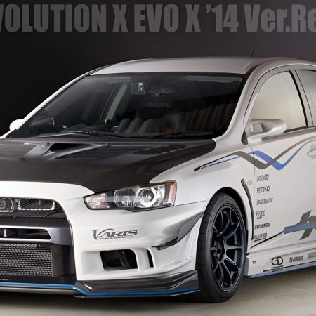 Varis 14′ Reloaded Front Bumper Ver.2 + Front Under Lip Spoiler Ver.2 for CZ4A Mitsubishi Lancer Evolution X [VAMI-194/VAMI-195]