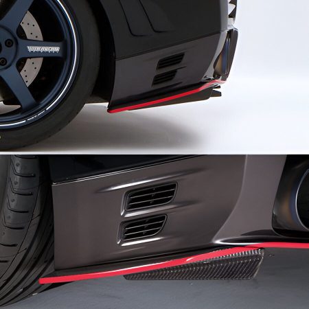 Varis ’14 Ver. Carbon Side Splitter Fin Set (for Varis Rear Under Spoiler) for CBA-R35 / DBA-R35 Nissan GT-R [VANI-126]