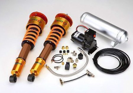 Aragosta 11K/7K Type S Sport Suspension Kit w/ 4 Cup Lift & Pillowball Upper Mounts for X110 Toyota Mark II