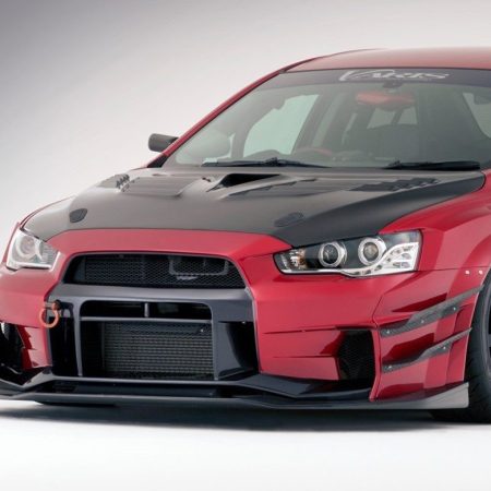 Varis Carbon Double Canard Set (for ver.2 widebody front bumper) for CZ4A Mitsubishi Lancer Evolution X [VAMI-244]