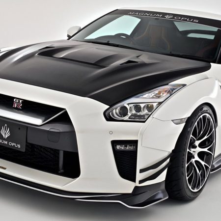 Varis Magnum Opus ’18 Ver. Front Wide Fender Set w/ Extension Covers for EBA-R35 Nissan GT-R [VANI-239C / VANI-239F]