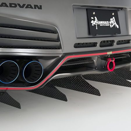 Varis Long Vertical Fins (for KAMIKAZE-R Super Sonic Ver.2 Under Spoiler) for CBA-R35 & DBA-R35 Nissan GT-R [VANI-204/VANI-205]