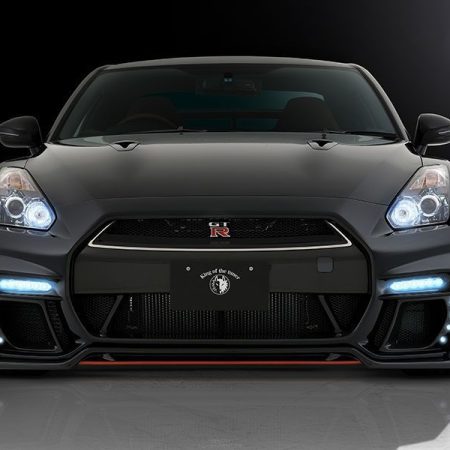 Rowen Front Bumper Fascia w/ LED Spotlamp (Carbon Fiber w. FRP, V3) for 2009-16 Nissan GT-R [R35] 1N003A10