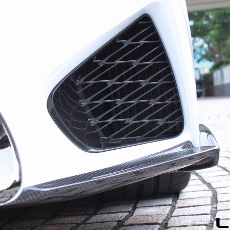 LEMS FRONT SPOILER Dry Carbon Left and Right with Clear Coat for 2016-19 Lexus GS-F [URL10] L626-2