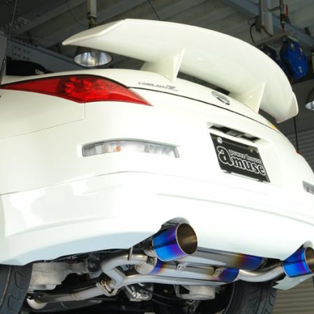Amuse R1 Titan Extra STTI Exhaust System for 2003-09 Nissan 350Z [Z33] w Gold Ring