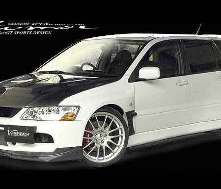 VARIS Carbon Front Spoiler for 2005-07 Mitsubishi Evo IX Wagon [CT9W] VAMI-087