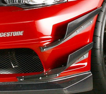 Varis Hyper Single Canard Set for ‘09 Varis Bumper for 2007-16 Mitsubishi Evo X [CZ4A] VAMI-127