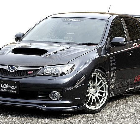 Varis Front Lip Spoiler for OEM Bumper for 2007-14 Subaru WRX STi [GRB] VASU-072/073