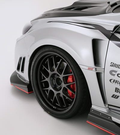 Varis Ultimate Wide Front Fender Set + Bumper Extension Cover for 2007-14 Subaru WRX STi [GRB/GVB] VASU-161