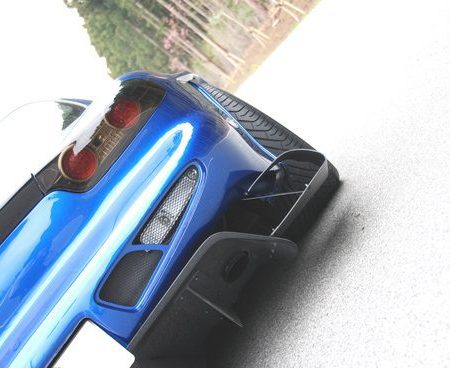 Abflug Rear Bumper Spoiler Ver. CV with Rear Under Diffuser & Muffler Set for 1993-2002 Mazda RX-7 [FD3S]