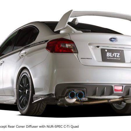 Blitz Power Aero Speed R Concept Rear Diffuser (FRP) for 2015-16 Subaru WRX [VAB]