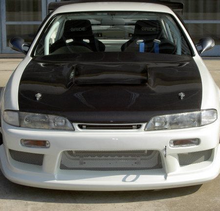 Garage Mak Carbon Vented Cooling Hood for 1994-98 Nissan 240SX/Silvia [S14]