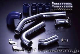 HKS Intercooler Pipe Kit (Polished Aluminum; 3 Intake Pipes, 1 Out Pipes) for 2007-16 Mitsubishi Evo X [CZ4A] 13002-AM00