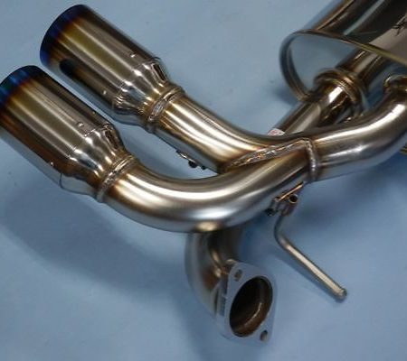 HKS Dual Rear Section Legamax Exhaust for 2007-16 Mitsubishi Evo X [CZ4A] 31021-AM004