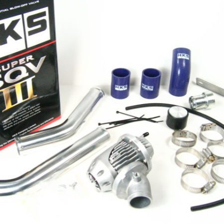 HKS SSQV4 Blow Off Valve (w/ 2 Polished Aluminum Pipes) for 2007-16 Mitsubishi Evo X [CZ4A] 71008-AM015