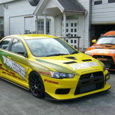 JUN FRP Front Lip for 2007-16 Mitsubishi Evo X [CZ4A] 8001M-M002