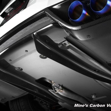 Mine’s Carbon Rear Under Spoiler Vertical Fin Set for 2009-11 Nissan GT-R [R35] G102099