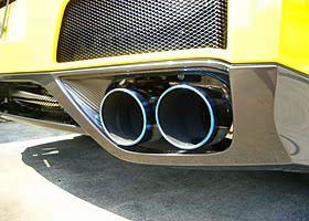 JUN Carbon Fiber Muffler Surrounds for 2009-16 Nissan GT-R [R35] 8015M-N001