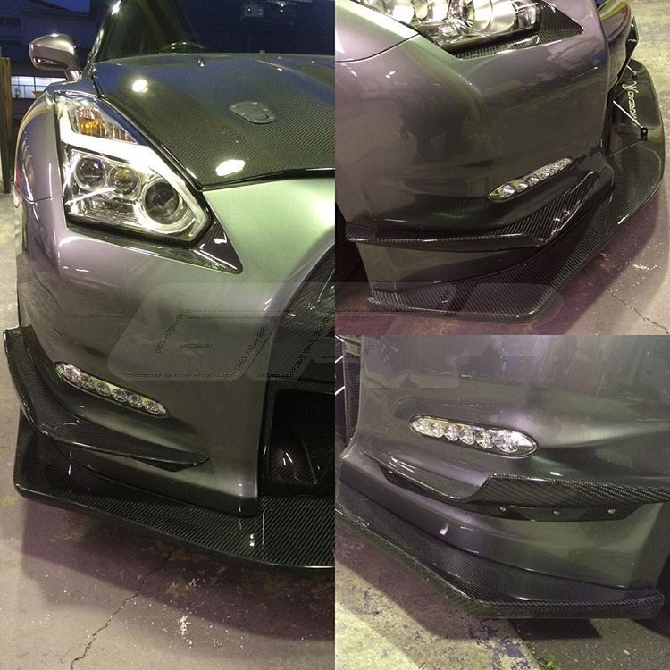 Phoenix's Power Front Bumper and Diffuser Set Type-2 for 2009-16 Nissan GT-R (CBA/DBA) [R35]