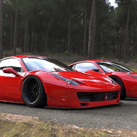 SVR Carbon Fiber Front Lip Spoiler for Ferrari F458 Italia [ABA-F142]