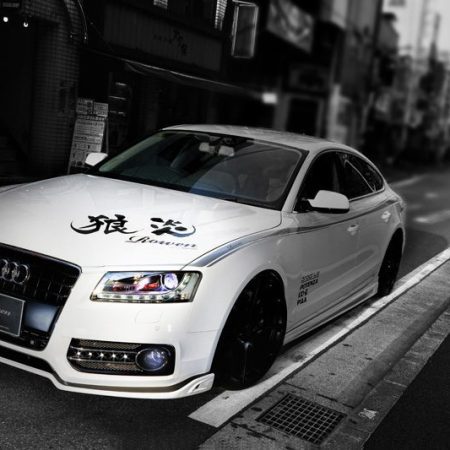 Rowen FRP Front Bumper with LED for Audi A5 Sportback [8K]