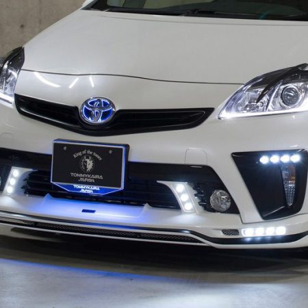 Tommy Kaira Front Spoiler Type II (with LED on center and lip) for Toyota Prius [ZVW30]