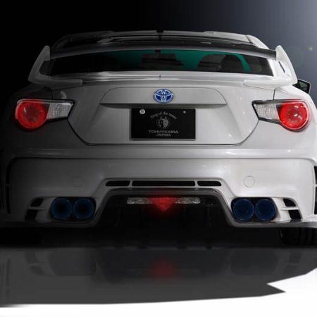 Rowen Wet Carbon + FRP Rear Bumper for Premium 01TR Heat Blue Titan Exhaust for 2012-16 Subaru BRZ [ZC6] 1T009P20