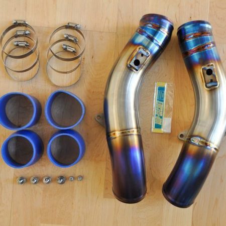 Top Secret Intercooler Titanium Hard Pipe 2-piece Version for 2009-19 Nissan GT-R [R35]