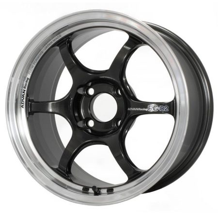 Advan Racing RG-D2 Machining & Black Gunmetallic Wheel (15×8 4×100 +28)
