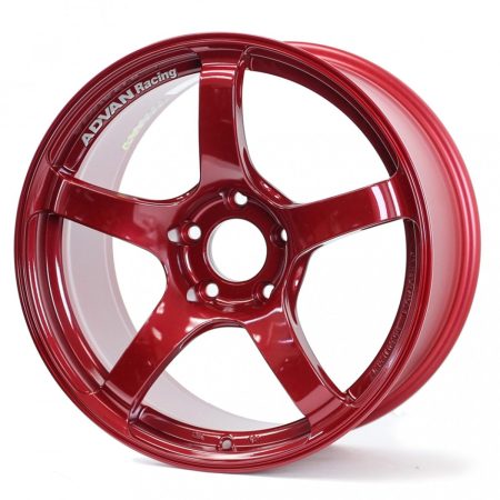 Advan Racing TC4 Candy Red & Ring Wheel (16×7 4-100 +42)