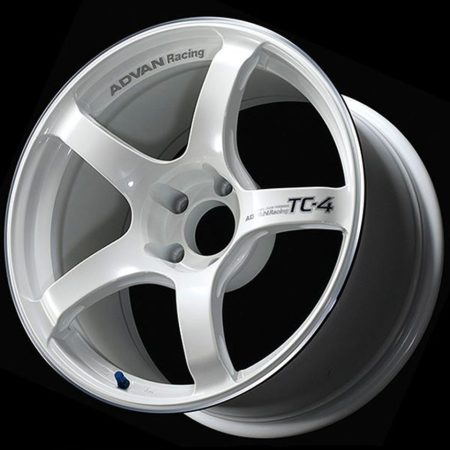Advan Racing TC-4 Racing White Metallic & Ring Wheel (18×8 5-114.3 +45)