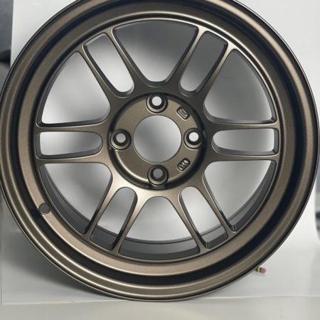 Enkei RPF1 15×8 4×100 28mm Offset 5 Hub Bore Bronze Wheel – 11.64Lbs (MOQ 40)