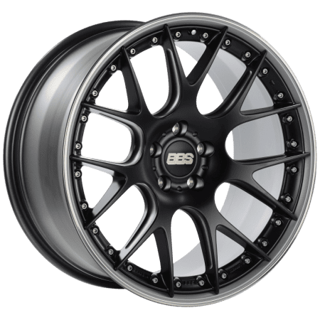 BBS CH-RII Satin Black Center / Platinum Lip SS Rim Protector Wheel (21×10.5 5×120 +35)