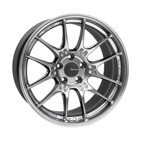 Enkei GTC02 18×9.5 5×114.3 15mm Offset 75mm Bore Hyper Silver Wheel