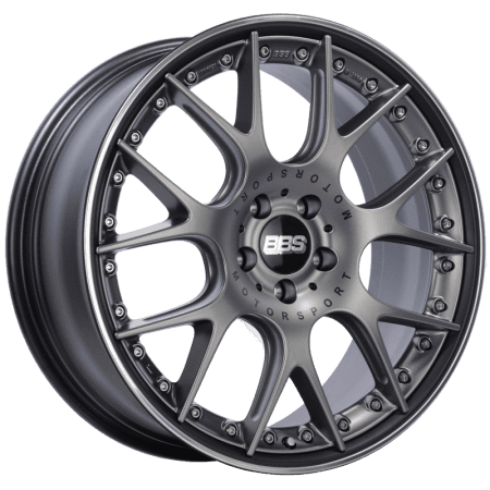 BBS CH-RII Satin Platinum Center / Black Lip SS Rim Protector Wheel (20×8.5 5×120 +32)