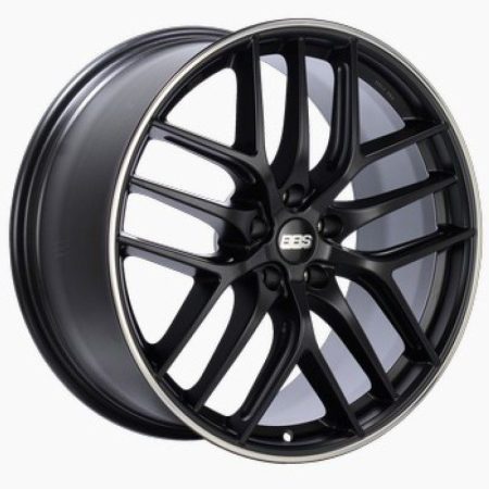 BBS CC-R Satin Black Polished Cut Polished Rim Protector Wheel (20×8.5 5×114.3 +40)