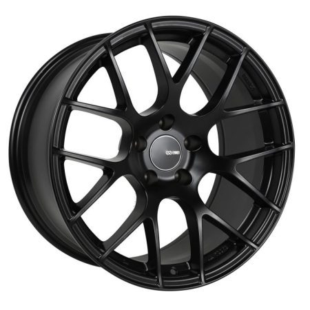 Enkei Raijin 18×9.5 15mm Offset 5×114.3 Bolt Pattern 72.6 Bore Diameter Matte Black Wheel