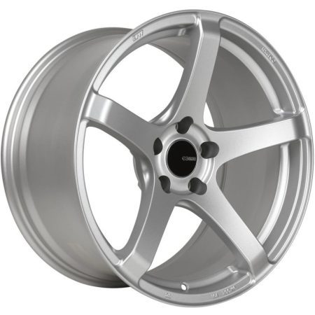 Enkei Kojin 18×9.5 15mm Offset 5×114.3 Bolt Pattern 72.6mm Bore Dia Matte Silver Wheel