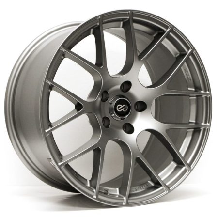 Enkei Raijin 18×8.5 38mm Offset 5×120 Bolt Pattern 72.6 Bore Dia Titanium Gray Wheel *Min Qty 60*
