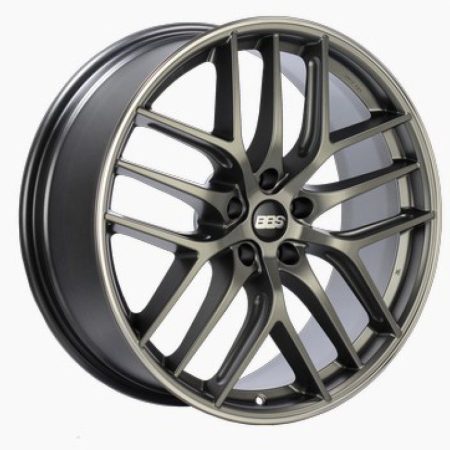 BBS CC-R Satin Platinum Polished Rim Protector Wheel (19×10 5-112 +48)