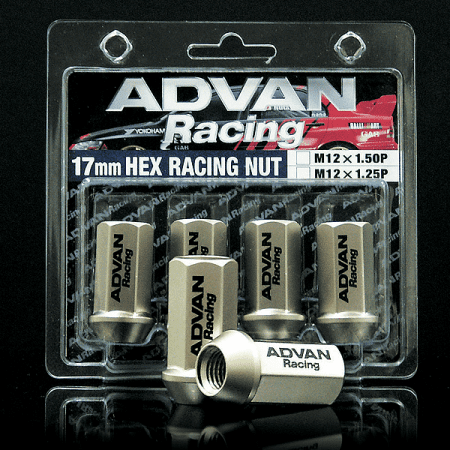Advan Racing 12×1.5 Champagne Gold Lug Nut Set