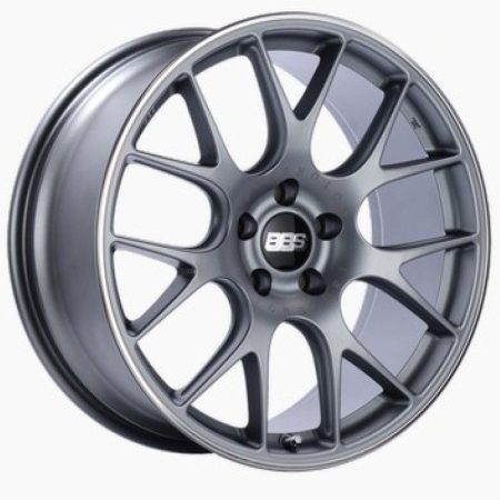 BBS CH-R Satin Titanium Polished Rim Protector Wheel (19×8.5 5-112 +48)