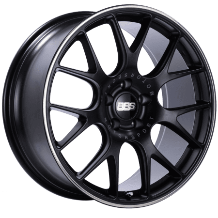 BBS CH-R Satin Black Polished Rim Protector Wheel (20×9 5×120 +29)