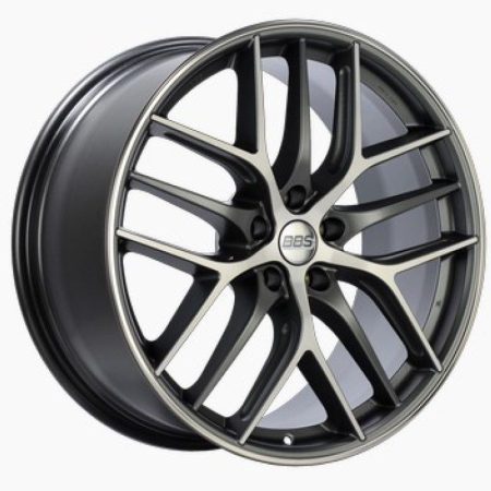 BBS CC-R Nurburgring Edition Satin Graphite Dia. Cut Polish Rim Prot. Whl (19×8 5-112 +44)