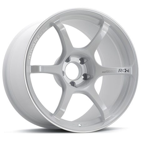 Advan Racing RG-4 Racing White Metallic & Ring Wheel (18×9.5 5-114.3 +45)