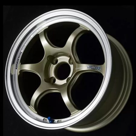 Advan Racing RG-D2 Machining & Champagne Gold Wheel (15×7 4-100 +42)