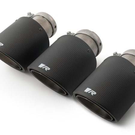 Remus Carbon Angled w/ Ti Internals 102mm Tail Pipe Set (Triple Tip) for FK8 Honda Civic Type R