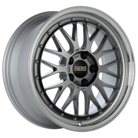 BBS LM Diamond Black Center w/ Machined Lip Wheel (18×8 5×114.3 +40)