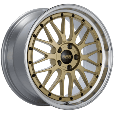 BBS LM Gold Center / Diamond Cut Lip Wheel (19×9 5×112 +42)